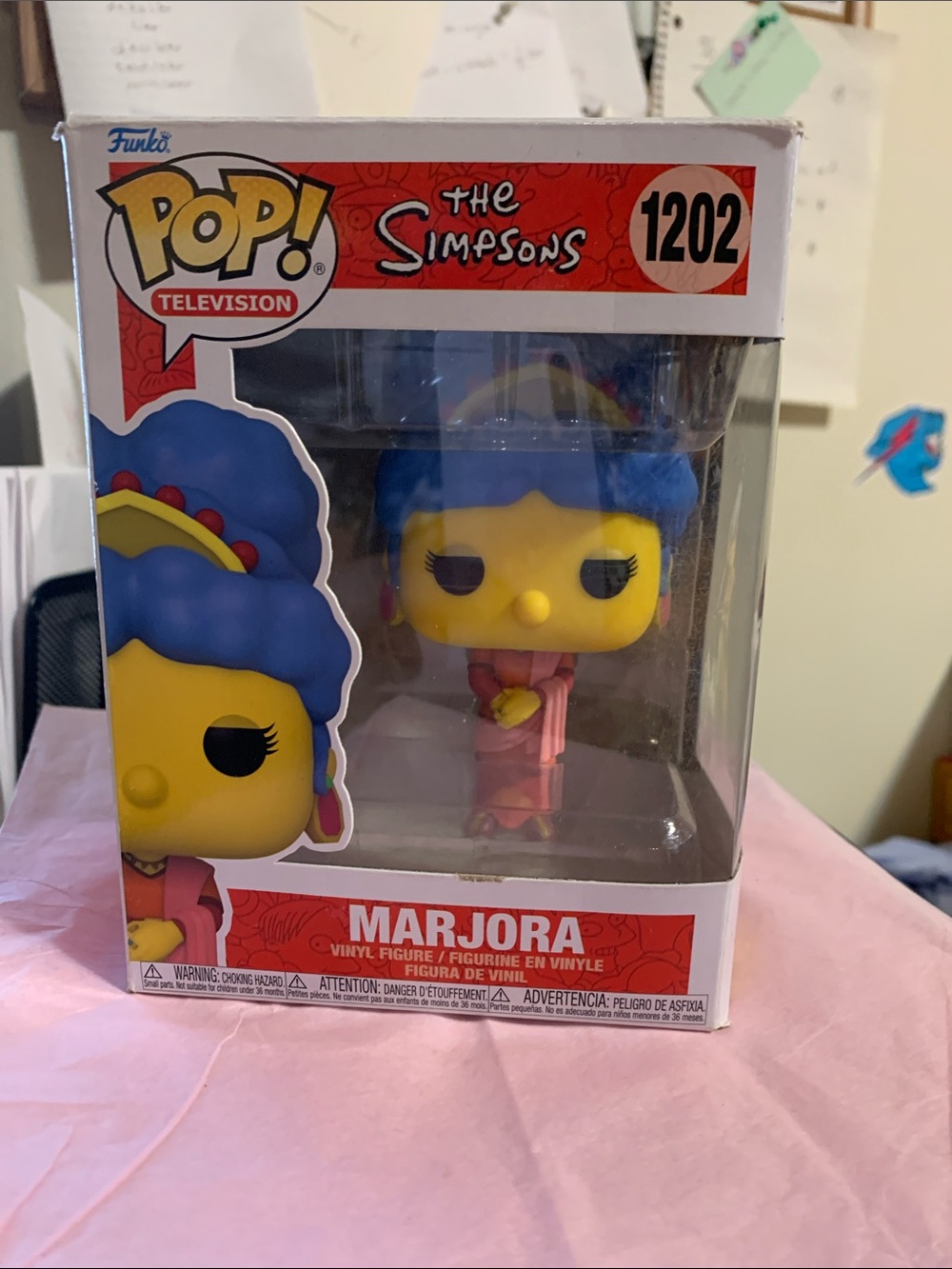 Funko Marjora Vinyl Figure - Blue Hair, Yellow Face, Pink Outfit